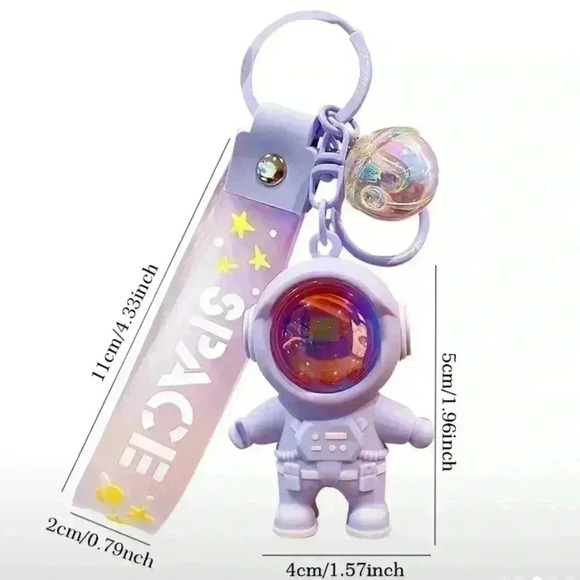 Purple Astronaut Keychain - Picture 9 of 9